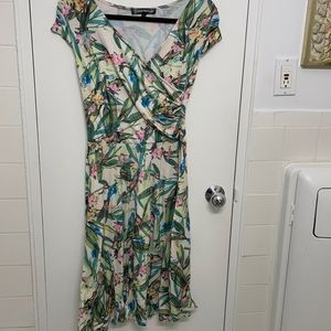 Nature Print Maxi Dress